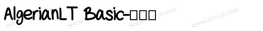 AlgerianLT Basic字体转换